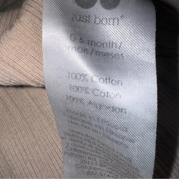 Baby Hat Bundle 0–6M Onesies & Just Born Cotton Beanies Neutral & Blue Lot 4 - Picture 6 of 6